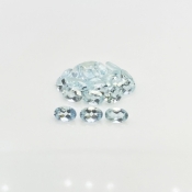 9.05 Cts. Aquamarine 6x4mm Faceted Oval Shape A Grade Gemstones Parcel - Total 22 Pcs.