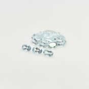 Aquamarine 6x4mm Faceted Oval A Gemstones Parcel - 180043