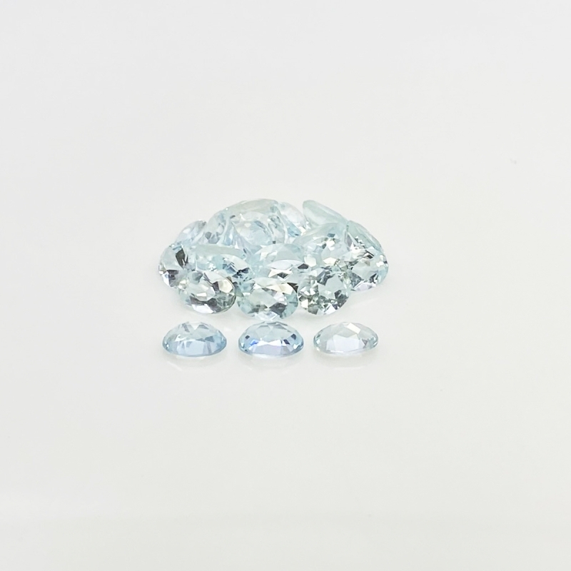 Aquamarine 6x4mm Faceted Oval A Gemstones Parcel - 180043