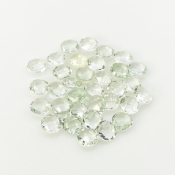 Green Amethyst 8mm Checkerboard Round AA+ Loose Gemstone Beads Lot - 180318