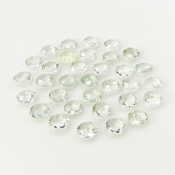 Green Amethyst 8mm Checkerboard Round AA+ Loose Gemstone Beads Lot - 180318