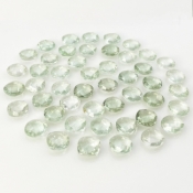 Green Amethyst 10mm Checkerboard Square Cushion  AA+ Loose Gemstone Beads Lot - 180317