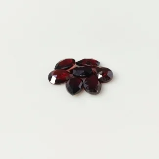 17.59 Cts. Garnet 10x7mm Briolette Pear Shape AA Grade Loose Gemstone Beads Lot - Total 7 Pcs.