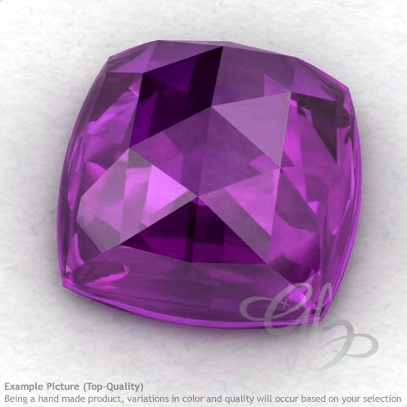 African Amethyst Square Cushion Shape Calibrated Cabochons