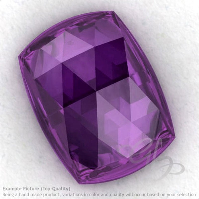 African Amethyst Cushion Shape Calibrated Cabochons