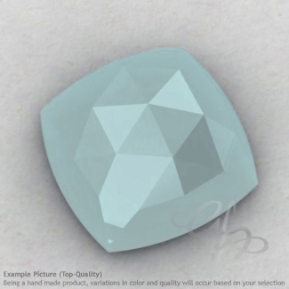Aqua Chalcedony Square Cushion Shape Calibrated Cabochons