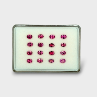 Pink Tourmaline 7x5mm Faceted Oval AA Gemstones Parcel - 170158