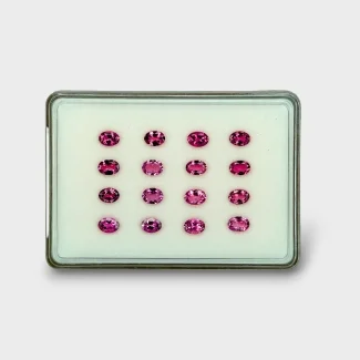 Pink Tourmaline 7x5mm Faceted Oval AA Gemstones Parcel - 170169