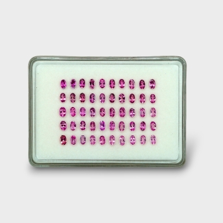 Pink Tourmaline 5x3mm Faceted Oval AA Gemstones Parcel - 170141