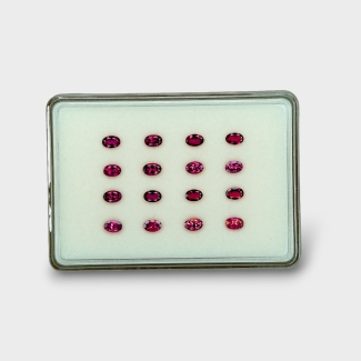 Pink Tourmaline 6x4mm Faceted Oval AA+ Gemstones Parcel - 170151