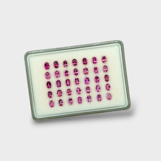 Pink Tourmaline 6x4mm Faceted Oval AA Gemstones Parcel - 170172