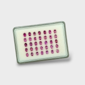 Pink Tourmaline 6x4mm Faceted Oval AA Gemstones Parcel - 170172