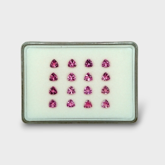 Pink Tourmaline 6mm Faceted Trillion AA+ Gemstones Parcel - 170189