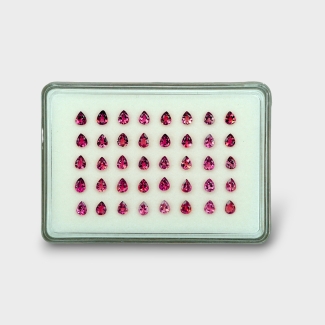 Pink Tourmaline 5x4mm Faceted Pear AA Gemstones Parcel - 170207
