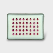 Pink Tourmaline 5x4mm Faceted Pear AA Gemstones Parcel - 170207