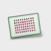 Pink Tourmaline 4x3mm Faceted Oval AA Gemstones Parcel - 170220