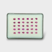 Pink Tourmaline 5x3mm Faceted Pear A+ Gemstones Parcel - 170228