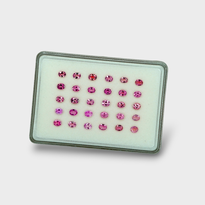 Pink Tourmaline 5x4mm Faceted Oval B Gemstones Parcel - 170265