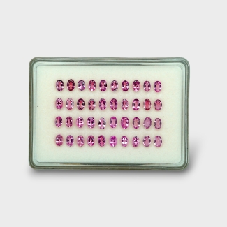 Pink Tourmaline 7x5mm Faceted Oval AA Gemstones Parcel - 170143