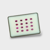 Pink Tourmaline 6x4mm Faceted Oval A Gemstones Parcel - 170147