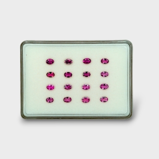 Pink Tourmaline 6x4mm Faceted Oval A Gemstones Parcel - 170147