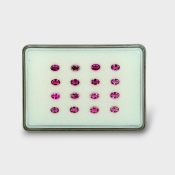 Pink Tourmaline 6x4mm Faceted Oval A Gemstones Parcel - 170147