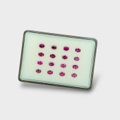 Pink Tourmaline 6x4mm Faceted Oval A Gemstones Parcel - 170147