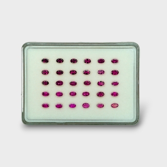 Pink Tourmaline 5x3mm Faceted Oval A Gemstones Parcel - 170159