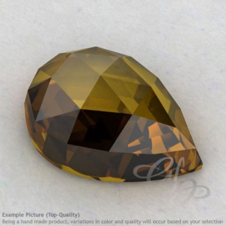 Beer Quartz Pear Shape Calibrated Cabochons