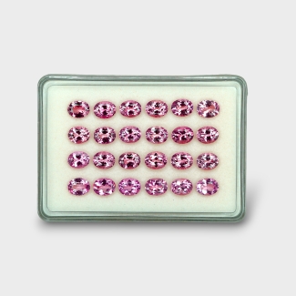 Pink Tourmaline 9x7mm Faceted Oval AA Gemstones Parcel - 170182