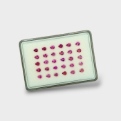 Pink Tourmaline 5x4mm Faceted Pear AA Gemstones Parcel - 170193