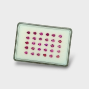 Pink Tourmaline 5x4mm Faceted Pear AA Gemstones Parcel - 170193