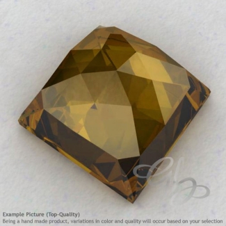 Beer Quartz Square Shape Calibrated Cabochons