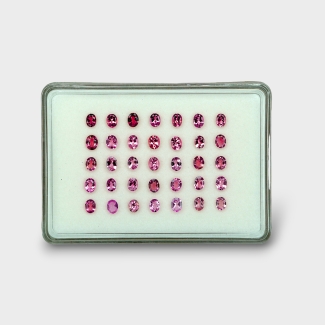 Pink Tourmaline 5x4mm Faceted Oval A+ Gemstones Parcel - 170204
