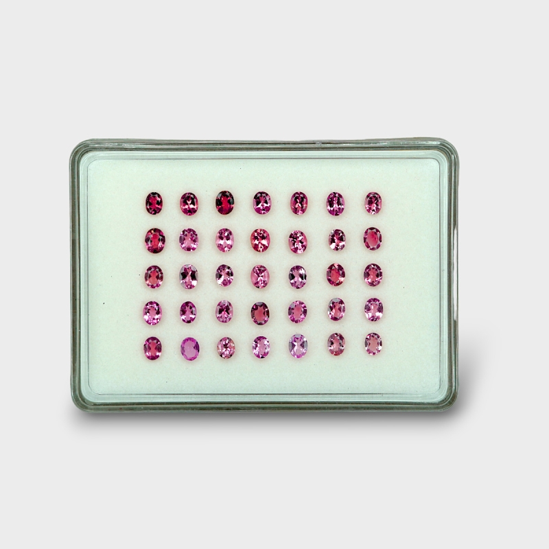 Pink Tourmaline 5x4mm Faceted Oval A+ Gemstones Parcel - 170204