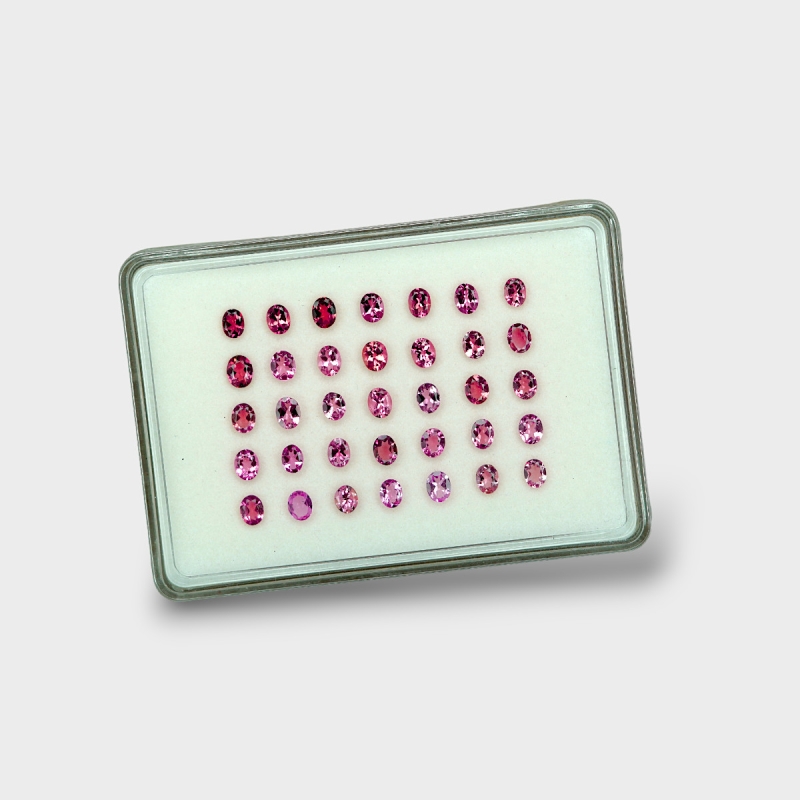 Pink Tourmaline 5x4mm Faceted Oval A+ Gemstones Parcel - 170204