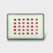 Pink Tourmaline 4x3mm Faceted Pear A+ Gemstones Parcel - 170205