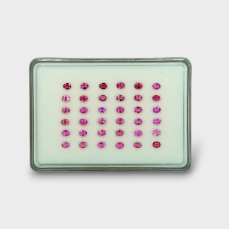 Pink Tourmaline 4x3mm Faceted Oval A Gemstones Parcel - 170206