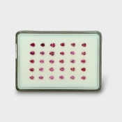 Pink Tourmaline 4x3mm Faceted Pear AA Gemstones Parcel - 170222