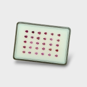 Pink Tourmaline 4x3mm Faceted Pear AA Gemstones Parcel - 170222