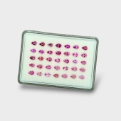 Pink Tourmaline 6x4mm Faceted Pear A Gemstones Parcel - 170227