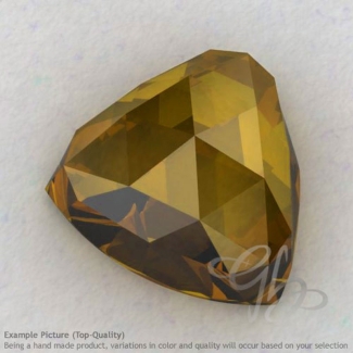 Beer Quartz Trillion Shape Calibrated Cabochons