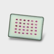 Pink Tourmaline 5x3mm Faceted Pear AA Gemstones Parcel - 170267