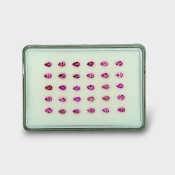 Pink Tourmaline 5x3mm Faceted Pear AA Gemstones Parcel - 170267