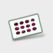 Pink Tourmaline 7x5mm Faceted Oval A Gemstones Parcel - 170153