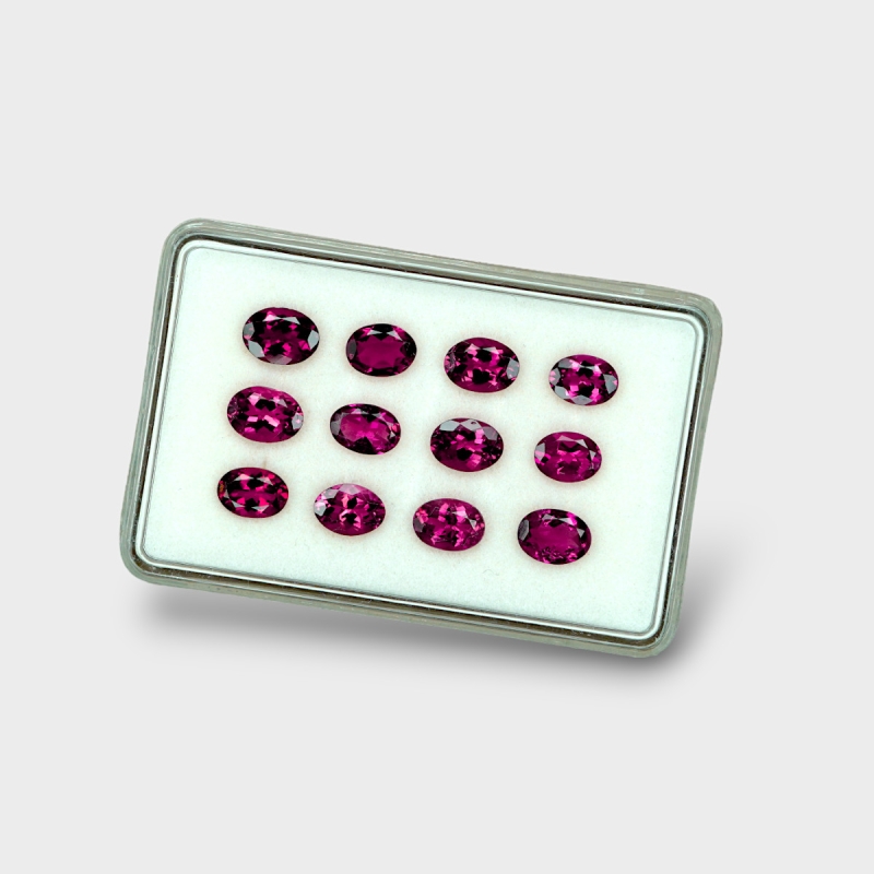 Pink Tourmaline 7x5mm Faceted Oval A Gemstones Parcel - 170153