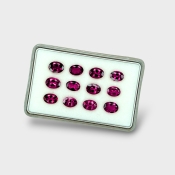 Pink Tourmaline 7x5mm Faceted Oval A Gemstones Parcel - 170153