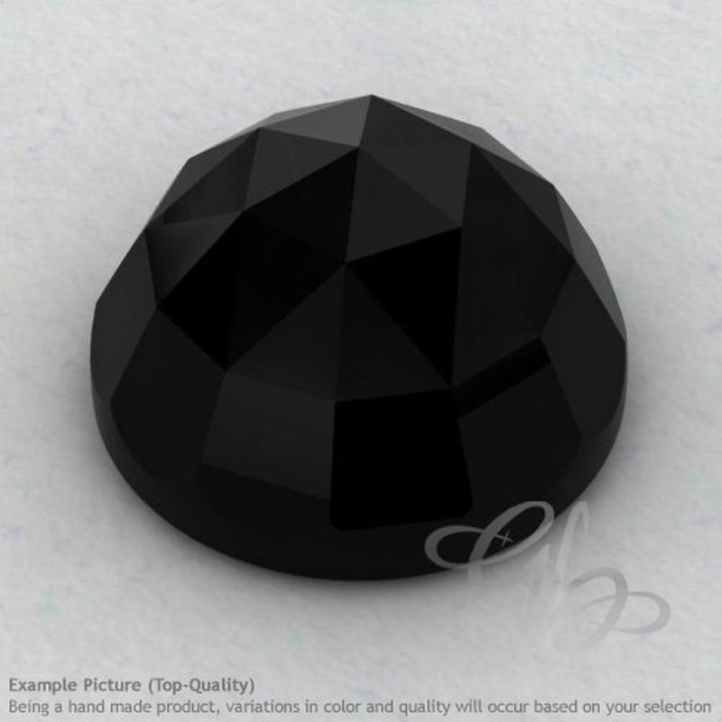 Black Onyx Round Shape Calibrated Cabochons