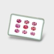 Pink Tourmaline 8x6mm Faceted Oval A Gemstones Parcel - 170157