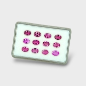 Pink Tourmaline 7x5mm Faceted Oval AA+ Gemstones Parcel - 170162